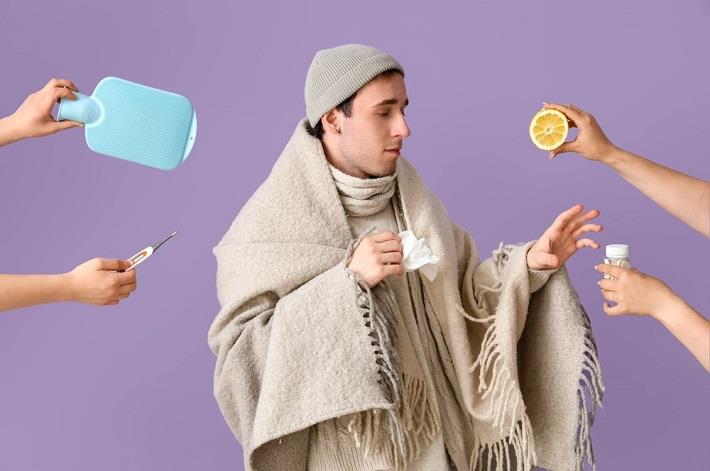 חולה שפעת מקבל הצעות לטיפול מידיים שונות כדי להעביר שפעת מהר