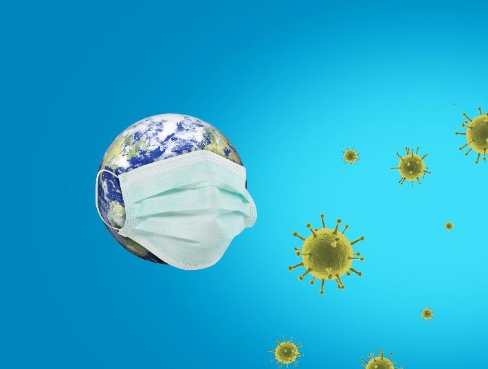 אילוסטרציה: וירוס קורונה כמגפה עולמית 