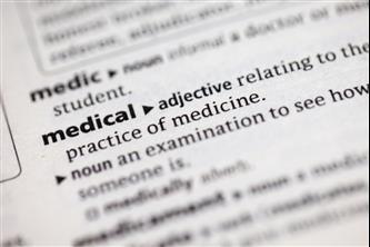 מונחים והגדרות ברפואה והמילה רפואי באנגלית